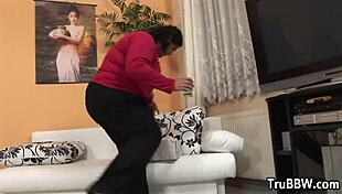 omg this desperate chubby bbw plumper gets saved by a total perv and boom, she's riding his cock with those huge tits bouncing 😍🍑