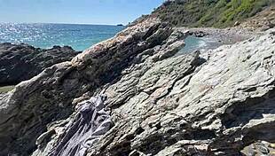 horny teen couple bends over for quick beach doggystyle cum cover 😈🏖️