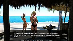 Lets Play With Shaved Beach Pussy Under Golden Temptation Cumshot