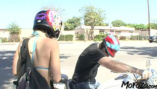 Ugh, this brunette college slut chokes on monster cock for a sloppy facial finish