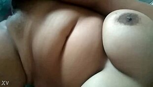 big tits pressing hard while i finger my wet pussy