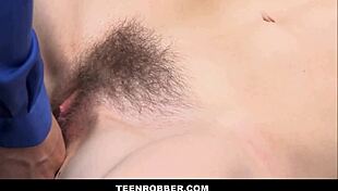 skinny brunette shoplifter tali dova wanna get caught stripping for officer cock?