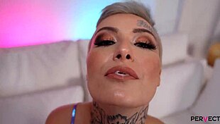 tabitha poison dives into steamy interracial threesome thrill