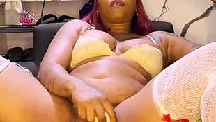 Uglygalz Mareme Edet Toys Wet Creamy Pussy To Lipstick Orgasm