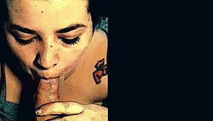 Chubby bbw gives the sloppiest best blowjob ever