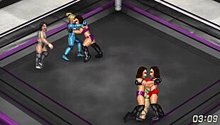 Fire Pro Wrestling World 18: Cammy and Samus Ryona Lesbian Grapple Fest!