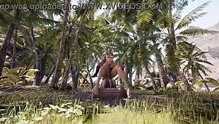 dude, lara croft's tight pussy and ass get wrecked by that massive statue cock, creampied full... crazy hentai shit!