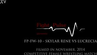 skylar rene dominates fierce wrestling match