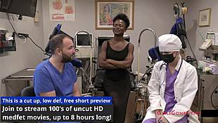 Neighbors first gyno exam rina arem close up