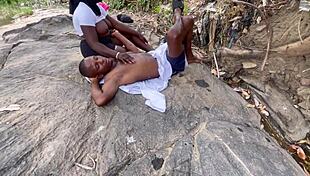 Streams of joy gets chubby big tits ass dicked hard screaming outdoor with friend