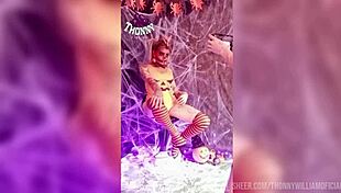 Caught My Sister-in-Law's Steamy Halloween Performance on Hidden Cam