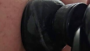watch his massive asshole gape wide open after huge anal toys