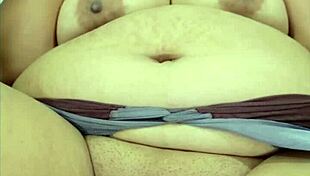 Fat BBW's Massive Pussy Swallows Giant Toy Deep