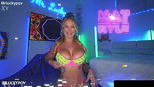 Blonde kat kyle celebrates birthday with anal creampie and deepthroat rides.