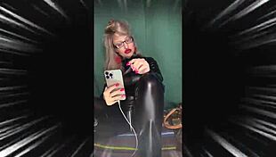 Sissy cries begging for piss with pouty lips in femdom toilet training