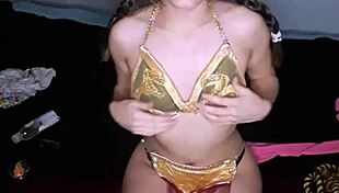 Bonneyuwu As Leia Stars Wars Cosplay Masturbates With Vader Dildo