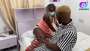 south african gf bends over flashing pussy before i slam my huge nigerian cock doggystyle 😈 subscribe red!