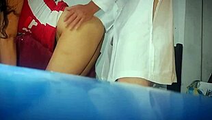 Stepsis visits stepdad doctor cheats husband with hot clinic sex