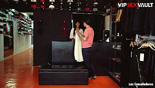 black slut noe milk gets consoled deep by two thick euro cocks outdoors