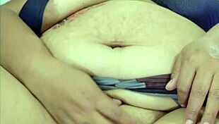 Fat BBW's Massive Pussy Swallows Giant Toy Deep
