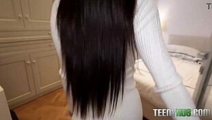 Coffee Date Turns Wild! Italian Hottie's Petite Ass Pounded Hard!