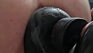 watch his massive asshole gape wide open after huge anal toys