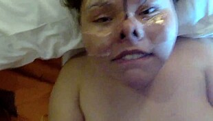 chubby homemade anal slut's fat asshole gaped super wide open