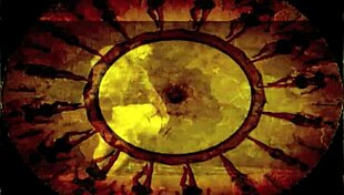 Vintage Christmas Scenes in Antique Retro Holiday Style