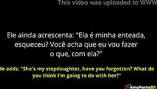 a meia-irma do padrasto me flagra fodendo e ri!!