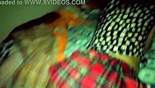 my latina cousin bent over bed on birthday takes hard doggystyle pounding