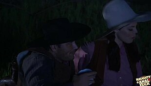 Small-Titted Brunette Seduces into All-Night Doggystyle Cowgirl Pounding