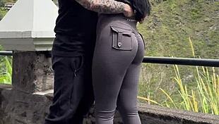 hot young colombian couple films doggystyle in medellin park gone wrong