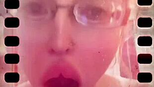 Tired Yawning Reveals Huge Saliva Tongue