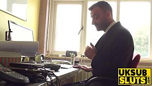 my destroyed ass milf sub takes big cock spanking then cum tasting uksubsluts