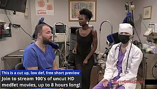 Neighbors first gyno exam rina arem close up