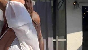 Thick Curvy Brunette Gags On Jason Luv's Massive BBC Deepthroat Choke Fest!