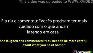 a meia-irma do padrasto me flagra fodendo e ri!!
