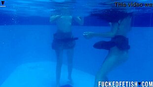 Yessica Bunny Helen Star Horny Lesbians Lick Poolside Wet Pussies