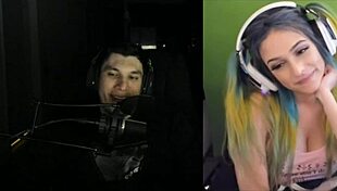 joycgee and trainwrecks grind hard in live webcam domination show