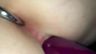 mrs h hooks massive dildo deep into her craving hole