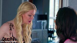 Mindi and mia's seductive adventures turn airtight in lesbian group frenzy