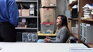 uhh security dude just ripped my clothes n fucked me hard in the shop...