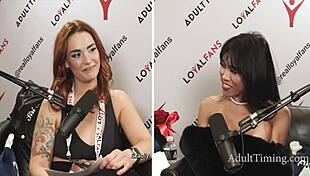 Fun podcast reunites Ember Snow with pornstar pals