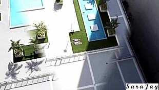 Sara Jay's Curvy Milf Body Quivers as Best Close-Up Tongue Fucks Her Huge Tits Pussy to Squirting Orgasms