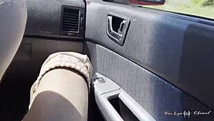 imagine my cute big tits bouncing while i suck your cock hard and jerk you off quick in the car pov