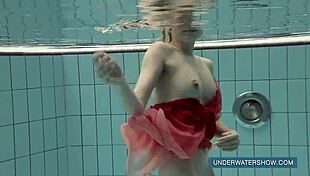 Katya Okuneva, tease us in red dress by pool?