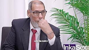 Young Latino Students Get Intense Anal Sex Therapy from Kinky Old School Director