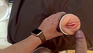 Curvy babe flashes fat pussy outdoors, silicone vagina begs for it