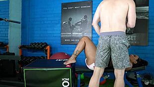 Huge Ass Latina Bounces on Massive Cock in Gym Workout