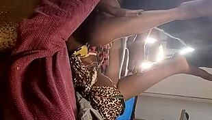 African American MILF Fucked Then Gloryhole Swallows Loads